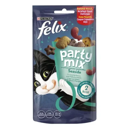 Purina Felix Party Mix - морски микс от лакомства за котки, 60g
