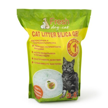 Силиконова тоалетна за котки Fresh CAT ябълка 3,6 литра