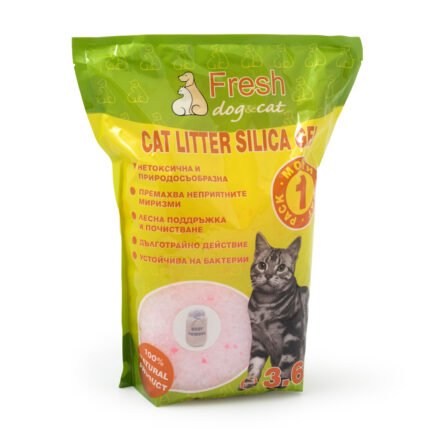 Силиконова тоалетна за котки Fresh CAT бебешка пудра 3,6 литра