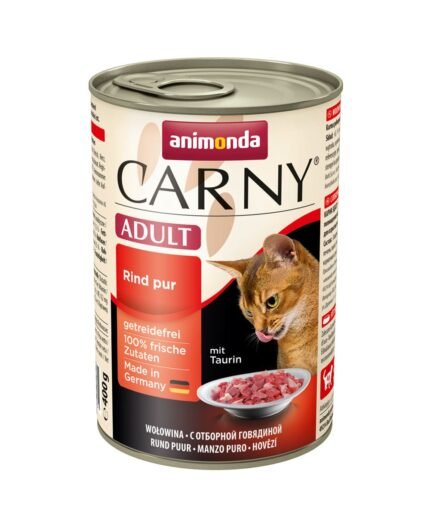 Carny Adult консерва за котки  с говеждо, пуйка и патешки сърца, 400 гр.