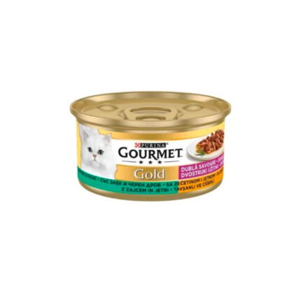 Purina Gourmet Gold  двойно удоволствие със заек и черен дроб 85гр