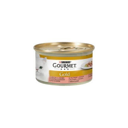 Purina Gourmet Gold кансерва за котки със сьомга и пиле 85 гр