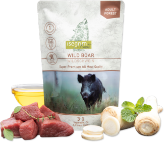Isegrim Wild Boar с глиган, пащърнак и горски билки, монопротеин, 410 гр.