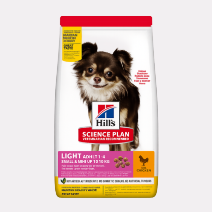 Hills Science Plan Light Small&Mini храна за кастрирани кучета или склонни към напълняване с пилешко, 6 кг.