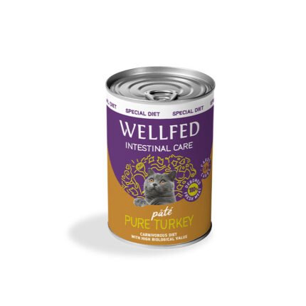 Wellfed Sterilised консерва за кастрирани котки с пуйка, 400 гр.