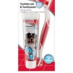 Beaphar Dental Kit четка + паста за зъби с вкус на черен дроб 100мл