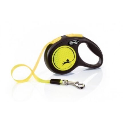 Flexi Neon XS Tape 3м автоматичен повод за кучета до 12 кг лента