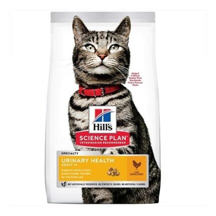 Hills Science Plan Urinary Health Adult храна за котки с пилешко за здрав уринарен тракт, 7 кг.