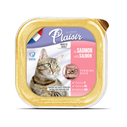 Plaisir Pate пастет за котки със сьомга, 100 гр.