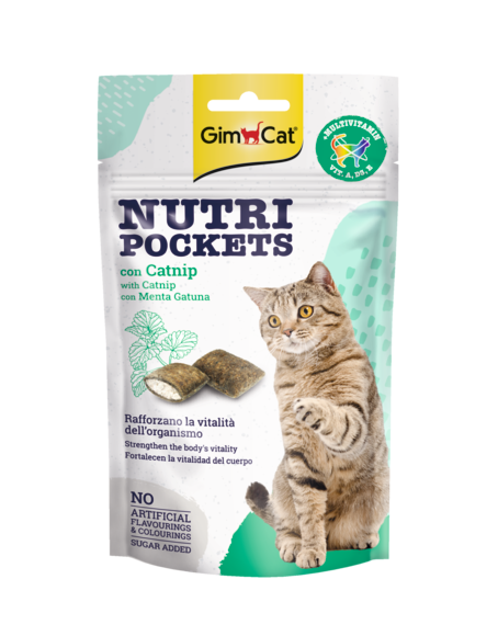 Gimcat nutri pockets s koteshka treva