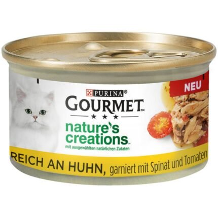 Purina Gourmet Nature's Creation консерва за котки с пиле, спанак и домати 85 гр