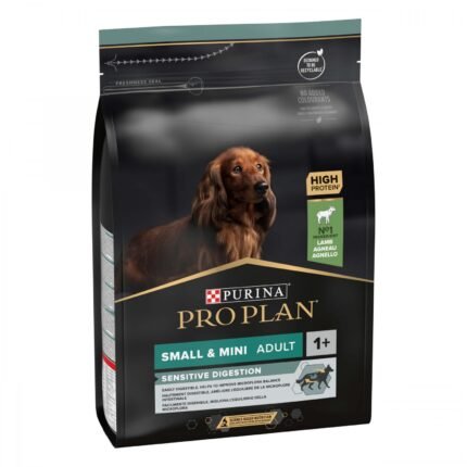 Purina Pro Plan Small&Mini Sensitive Digestion храна за кучета от малки породи с чувствително храносмилане, 3 кг