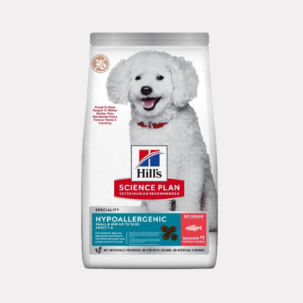 Hills Dog Adult Hypoallergenic Small & Mini Salmon суха храна за кучета от дребни породи със сьомга 6 кг