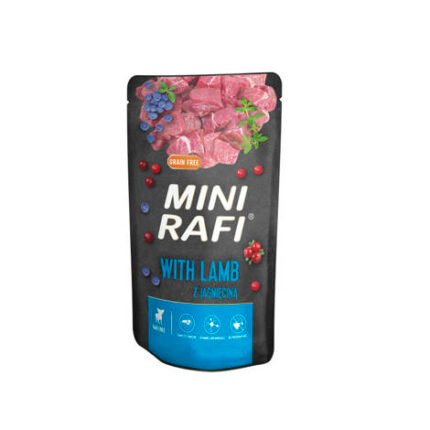 RAFI MINI пауч за малки породи кучета с агне 150 гр