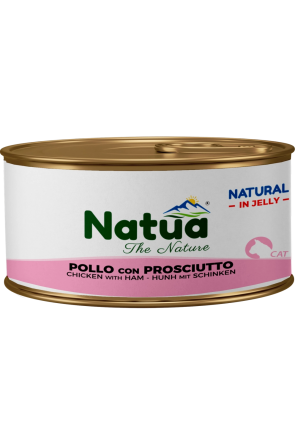 Natua консерва за котка Пиле с прошуто в желе 85 гр
