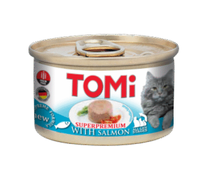 Tomi пастет за котка със сьомга 85гр.