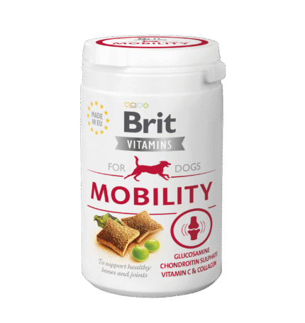 Brit Vitamins Mobility Хранителна добавка за кучета за здрави кости и стави и подпомагане на мобилността 150гр