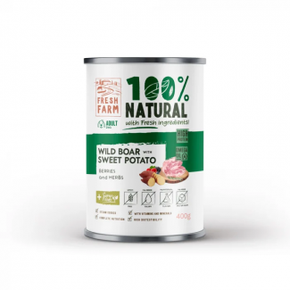 Fresh Farm консерва за куче терин различни вкусове 400гр