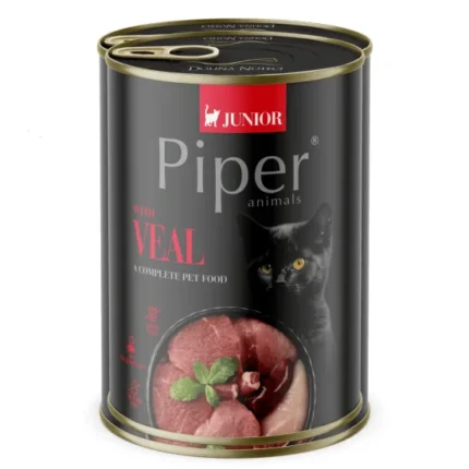 Piper Junior Cat храна за подрастващи котки с телешко 400 гр