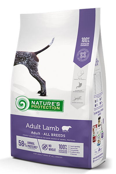 Nature`s Protection Adult Lamb Супер премиум храна за куче с агнешко 12 кг