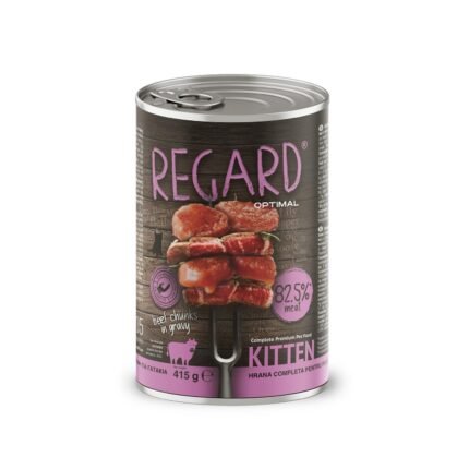 REGARD OPTIMAL kitten Хапки в сос за малки котенца пиле 415гр.