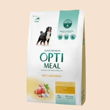 Opti Meal Large Adult with Chicken суха храна за кучета от големи породи с пиле 4кг