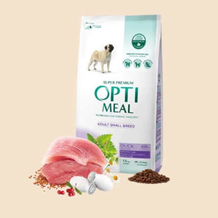 Opti Meal Mini Adult Dog Duck храна за кучета от дребни породи с патица 4кг