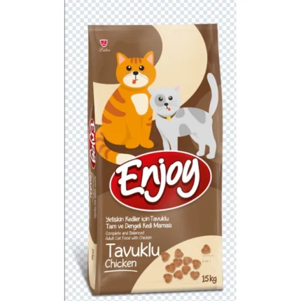Enjoy Adult Cat Chicken Пълноценна храна за израснали котки от всички породи с пилешко 15 кг