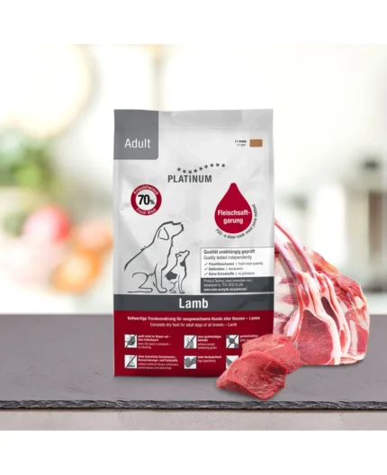 Platinum Adult Lamb Супер премиум храна за всички породи с прясно агнешко месо, годно за човешка консумация 5 кг