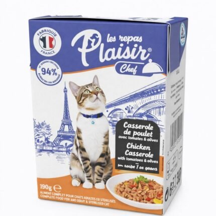 Plaisir Chef Cat Пилешки филета с домати и маслини в сос 190гр.