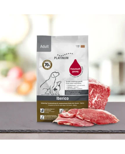 Platinum Adult Iberico Супер премиум храна с прясно иберийско свинско месо, годно за човешка консумация 5кг
