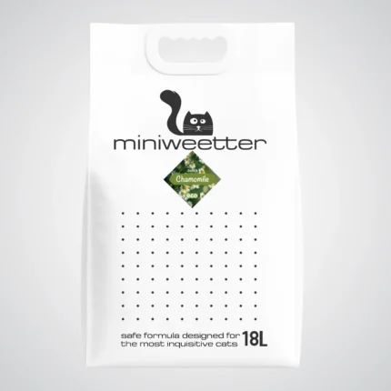 Weetter Chamomile Биоразградима соева котешка тоалетна с аромат на Лайка 18л.