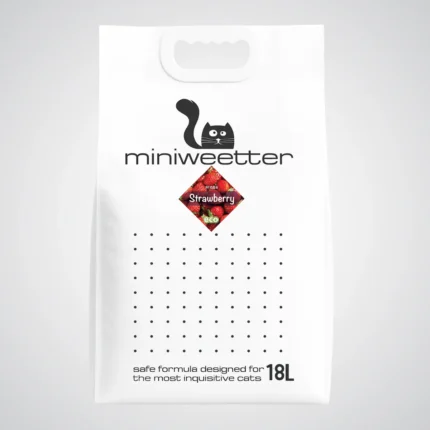 WeeLitter Strawberry Натурална, биоразградима соева котешка тоалетна Ягода 18л.