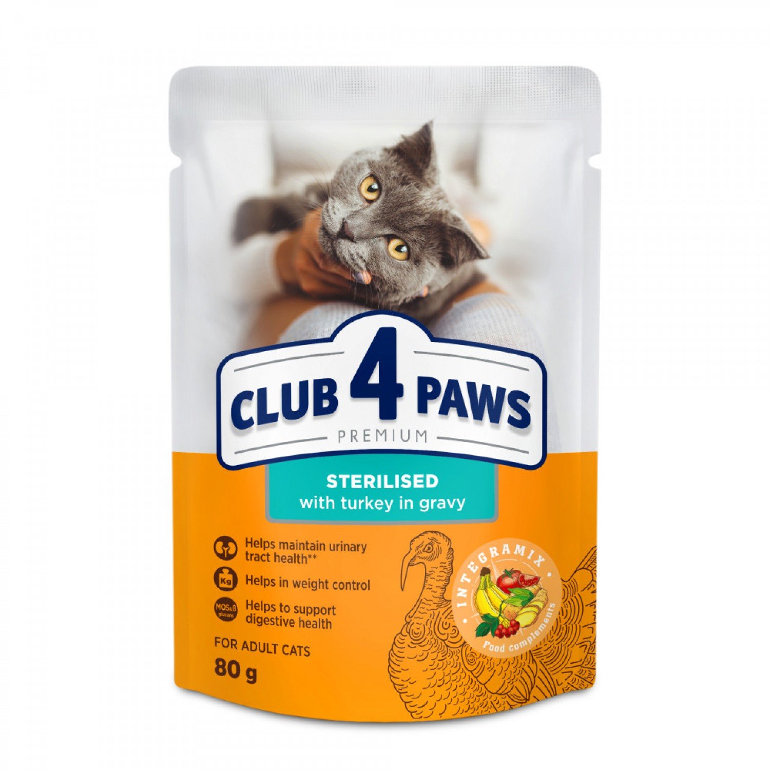 club4paws-adult-wet-cat-food- turkey-gravy