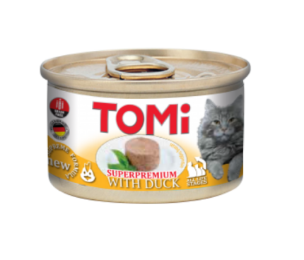 Tomi пастет за котка с патешко 85гр.