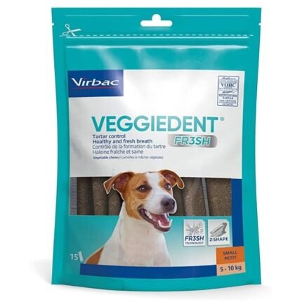 Virbac Veggiedent Fresh S Дентални ламели за кучета от 5 до 10 кг 15 бр.