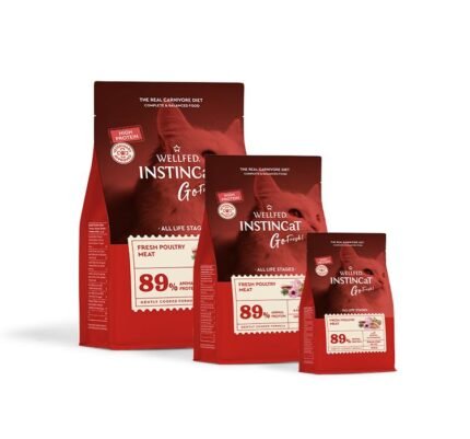 Wellfed Instincat Go Fresh Poultry Пълноценна суха храна за котки с прясно пилешко месо