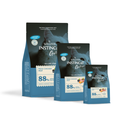 Wellfed Instincat Go Fresh Urinary care Пълноценна суха храна за котки с уринарни проблеми с прясно пилешко месо
