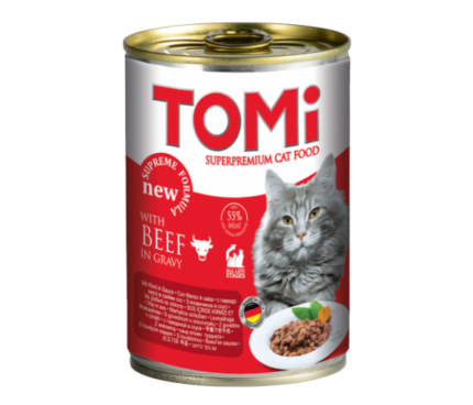 Tomi консерва за котки говеждо 400гр.
