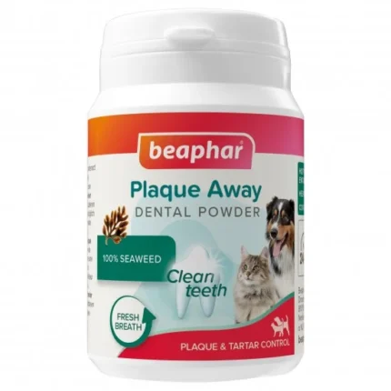 Beaphar Plaque away дентална пудра за кучета и котки 80 гр.