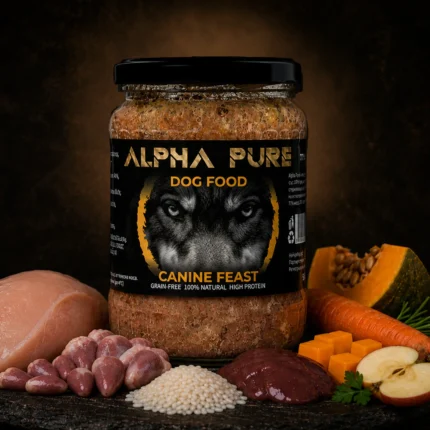 Alpha Pure Храна за подрастващи и възрастни кучета с пилешко и зеленчуци 500 гр.