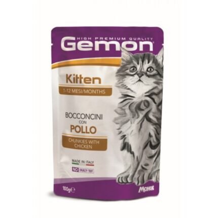 GEMON Pouch kitten Гемон пауч с пиле за подрастващи котки 100гр.