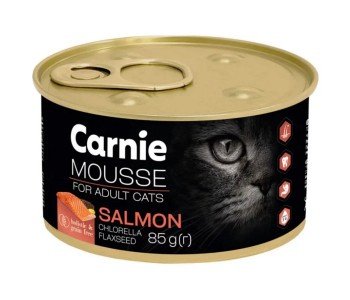 CARNIE Месен мус за котки със сьомга, водорасли и ленено семе 85 гр.