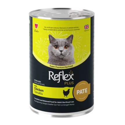 Reflex Plus Пастет за израснали кастрирани котки с пилешко 395гр.