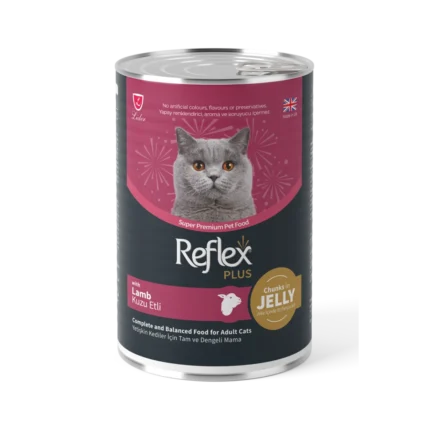 Reflex Plus Консерва с агнешко за израснали котки в желе 400гр.
